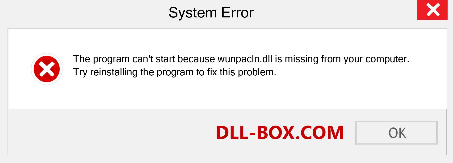  wunpacln.dll file is missing?. Download for Windows 7, 8, 10 - Fix  wunpacln dll Missing Error on Windows, photos, images