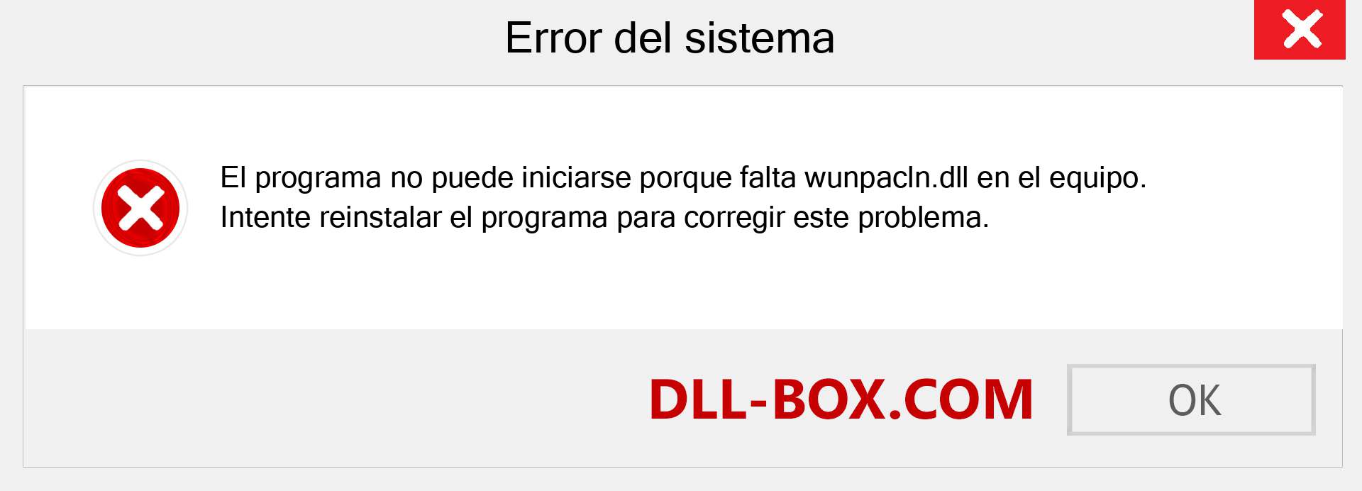 ¿Falta el archivo wunpacln.dll ?. Descargar para Windows 7, 8, 10 - Corregir wunpacln dll Missing Error en Windows, fotos, imágenes