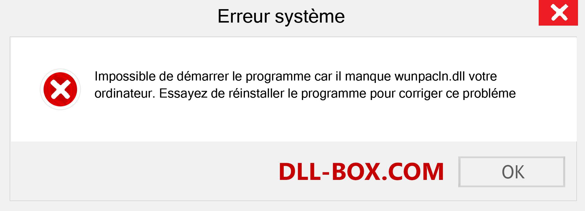 Le fichier wunpacln.dll est manquant ?. Télécharger pour Windows 7, 8, 10 - Correction de l'erreur manquante wunpacln dll sur Windows, photos, images